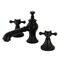 Kingston Brass KC7060BX English Country 8" Widespread Bathroom Faucet, Matte Black KC7060BX - alternate 1